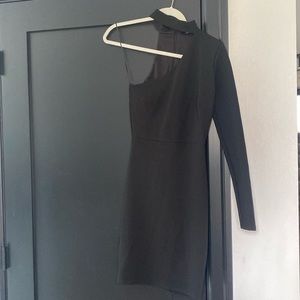 Beautiful one sleeve black Lulu’s dress never worn